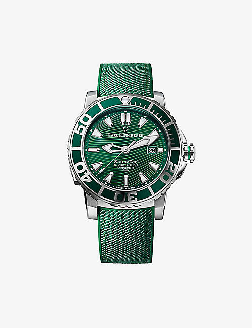 CARL F BUCHERER: 00.10632.23.93.01 Patravi ScubaTec stainless-steel automatic watch