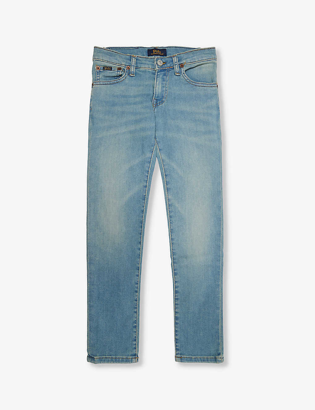 Polo Ralph Lauren Kids' Girl's Eldridge Brand-patch Stretch-denim Jeans In Hartley