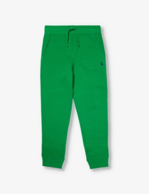 Polo Ralph Lauren Kids' Logo-embroidered Elasticated-waist Cotton-blend Jogging Bottoms 2-7 Years In Green