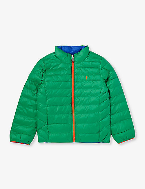 POLO RALPH LAUREN: Boys' Terra logo-embroidered recycled-nylon jacket