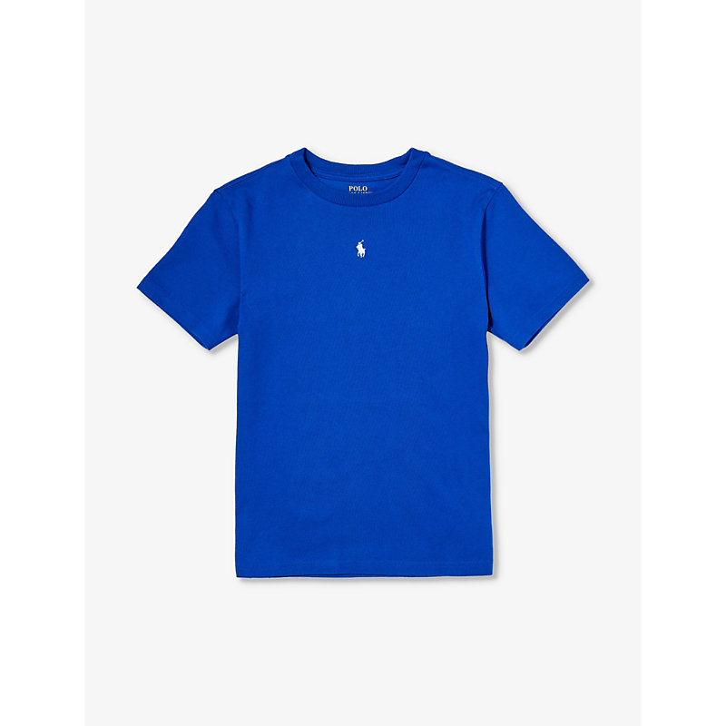 Polo Ralph Lauren Boys Blue Kids Brand-embroidered Cotton-jersey T-shirt 2-7 Years