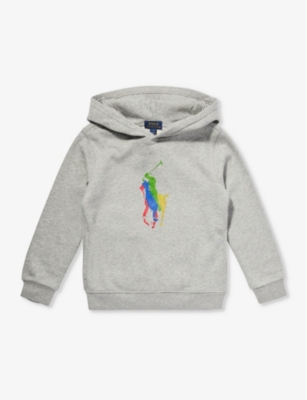 POLO RALPH LAUREN: Boys' logo-print cotton-blend hoody