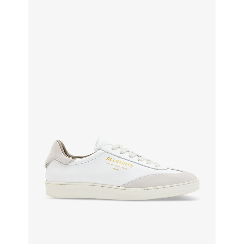 Allsaints Thelma Leather Low Top Trainers In White