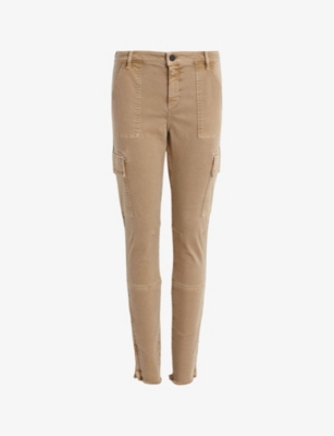 ALLSAINTS: Duran mid-rise skinny stretch-cargo jeans