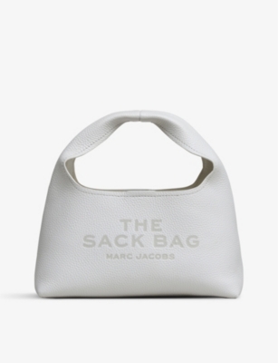 Marc Jacobs The Sack Mini Leather Top-handle Bag In White