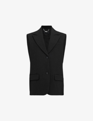 ALLSAINTS: Sammey relaxed-fit single-breasted stretch-woven waistcoat