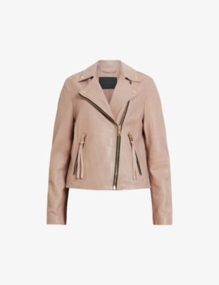 Allsaints leather blazer sale