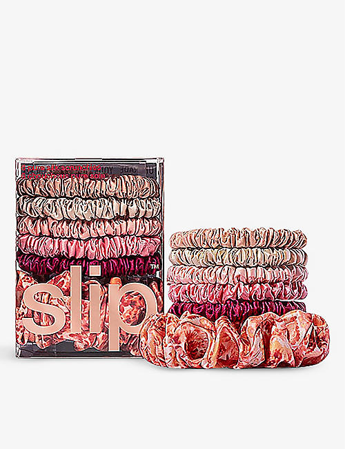 SLIP: Flora silk scrunchie set