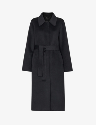 WHISTLES: Nell belted single-breasted wool-blend coat