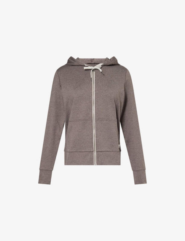 Halo zip-up stretch polyester hoody