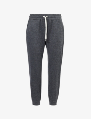 Vuori Womens Charcoal Heather Performance Tapered-leg Stretch-recycled Polyester Jogging Bottoms In Grey