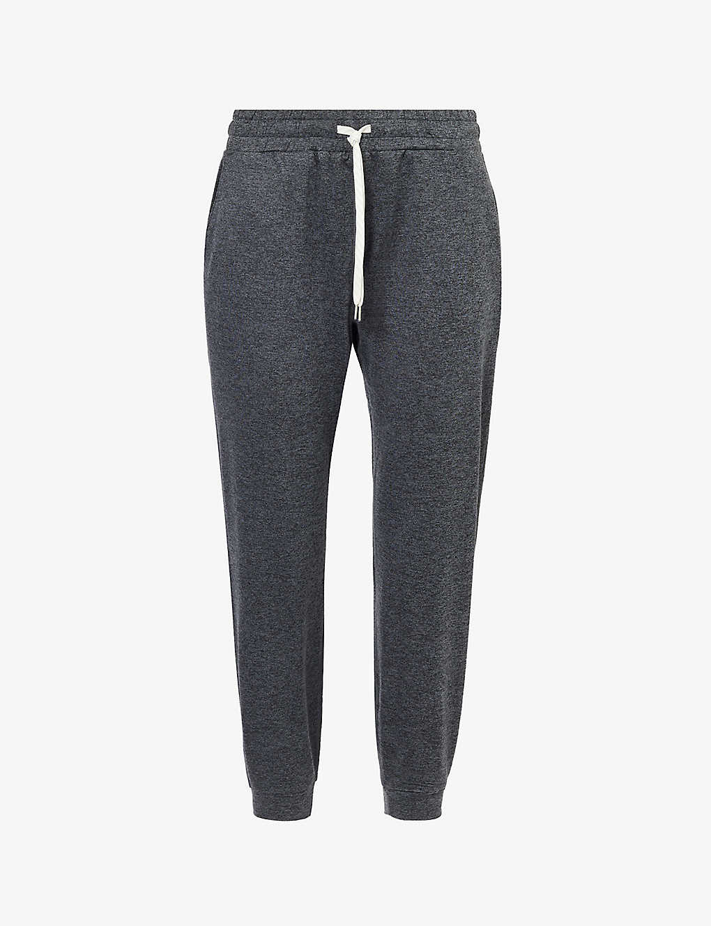 Vuori Womens Charcoal Heather Performance Tapered-leg Stretch-recycled Polyester Jogging Bottoms In Grey