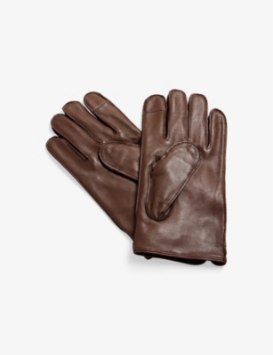 TED BAKER Alexxs strap detail leather gloves Selfridges