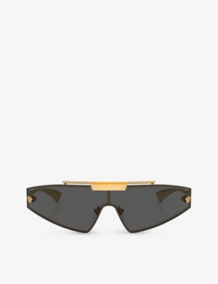 VERSACE: VE2265 irregular-frame metal sunglasses