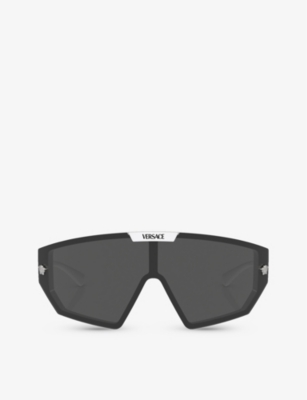 VERSACE: VE4461 irregular-frame acetate sunglasses