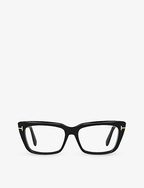 TOM FORD: FT5894 rectangle-frame acetate optical glasses