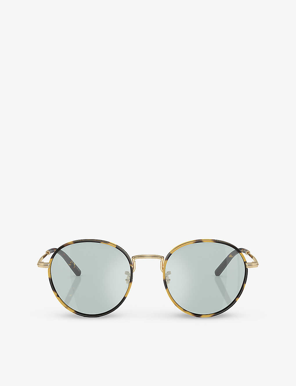Oliver Peoples Womens Gold Ov1333 Sidell Phantos-frame Metal Sunglasses