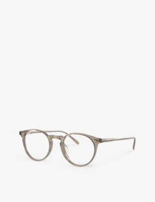 Shop Oliver Peoples Women's Grey Ov5529u Phantos-frame Acetate Optical Glasses