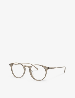 Shop Oliver Peoples Womens  Ov5529u Phantos-frame Acetate Optical Glasses In Grey