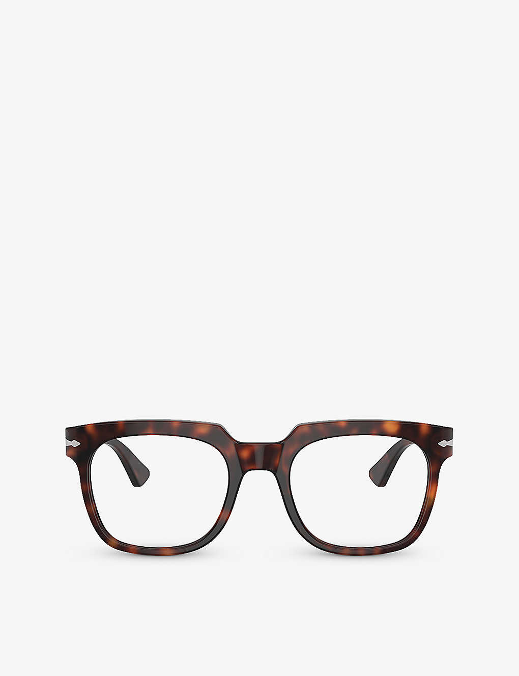 Persol Mens Brown Po3325v Square-frame Tortoiseshell Optical Glasses