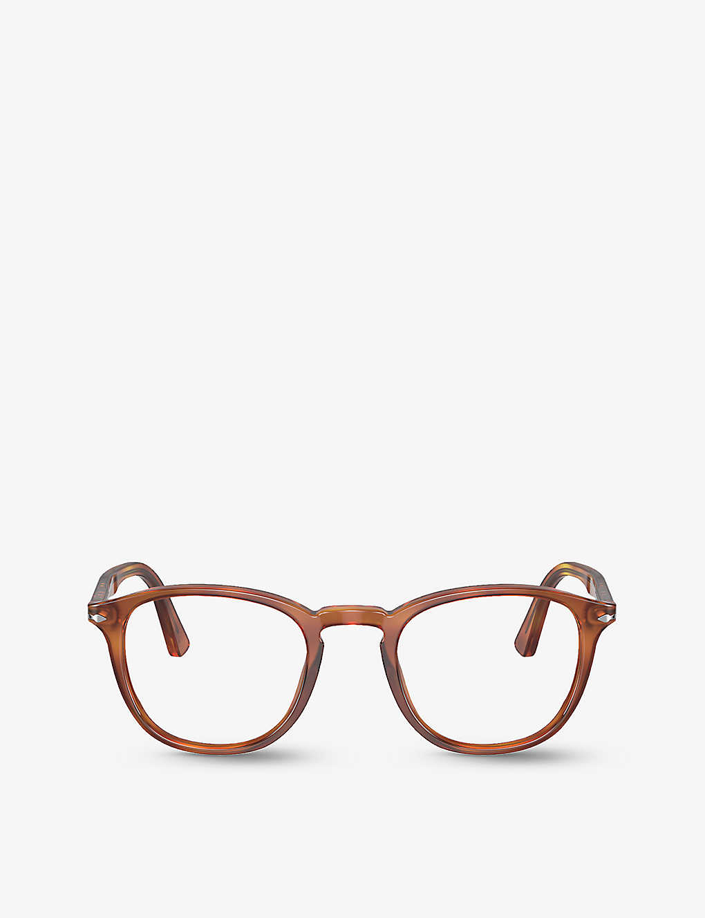 Persol Womens Brown Po3143v Round-frame Acetate Optical Glasses