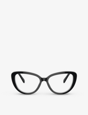 SWAROVSKI: SK2014 cat-eye acetate optical glasses