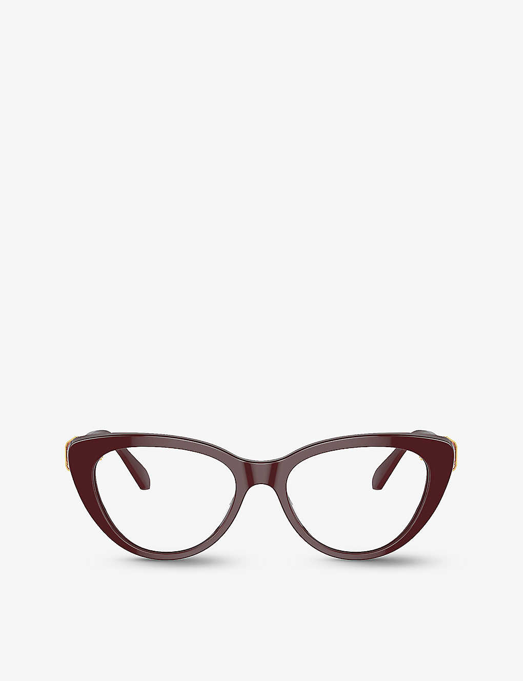 Swarovski Crystal-embellished Cat-eye Frame Glasses In Red