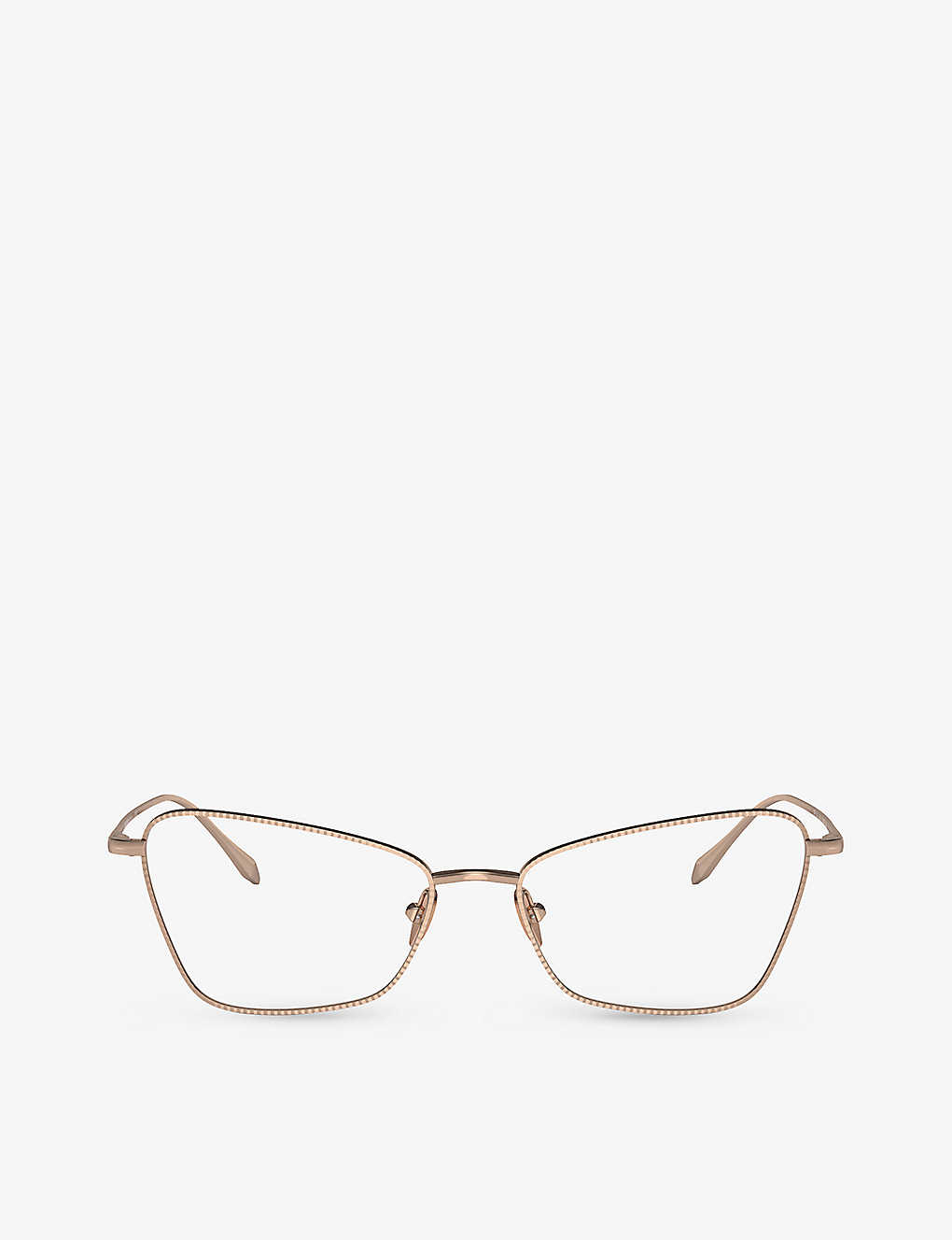 Giorgio Armani Womens Gold Ar5140 Cat Eye-frame Metal Glasses