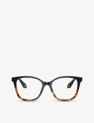 Shop Giorgio Armani Men's Black Ar7246u Square-frame Acetate Eyeglasses