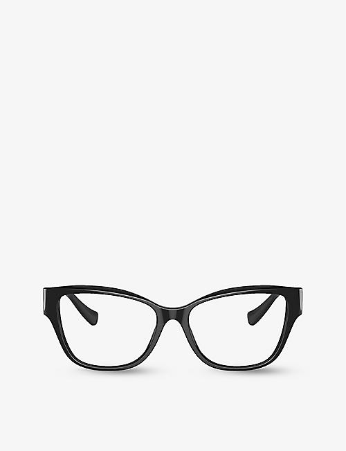 VERSACE: VE3347 branded square-frame plastic glasses