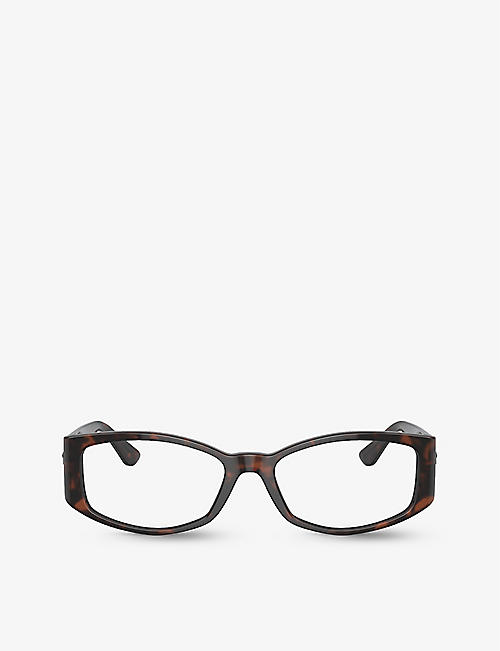 VERSACE: VE3343 branded irregular-frame plastic glasses