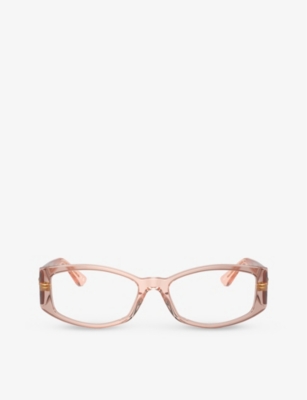 Versace Mens Pink Ve3343 Irregular-frame Plastic Sunglasses
