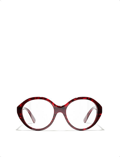 CHANEL: CH3459 round-frame acetate eyeglasses