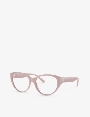 Shop Tiffany & Co Tf2244 Phantos-frame Acetate Optical Glasses In Pink