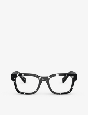 PRADA: PR A10V pillow-frame acetate optical glasses