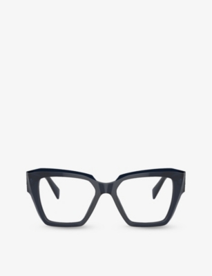 PRADA: PR 09ZV sqaure-frame acetate optical glasses