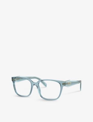 PRADA: PR 17ZV rectangle-frame acetate glasses