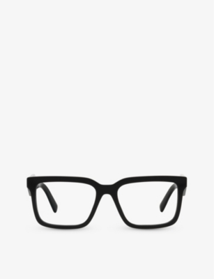 PRADA: PR 10YV rectangle-frame acetate eyeglasses