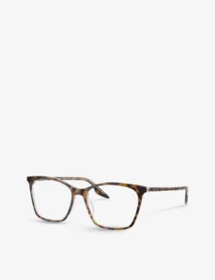 Shop Ray Ban Ray-ban Men's Brown Rx5422 Square-frame Acetate Glasses