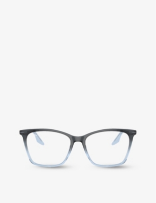 Ray Ban Ray-ban Mens Blue Rx5422 Square-frame Acetate Glasses