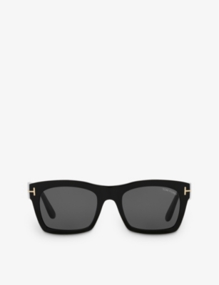 TOM FORD TOM FORD MEN'S BLACK TR001698 NICO-02 SQUARE-FRAME CR39 SUNGLASSES