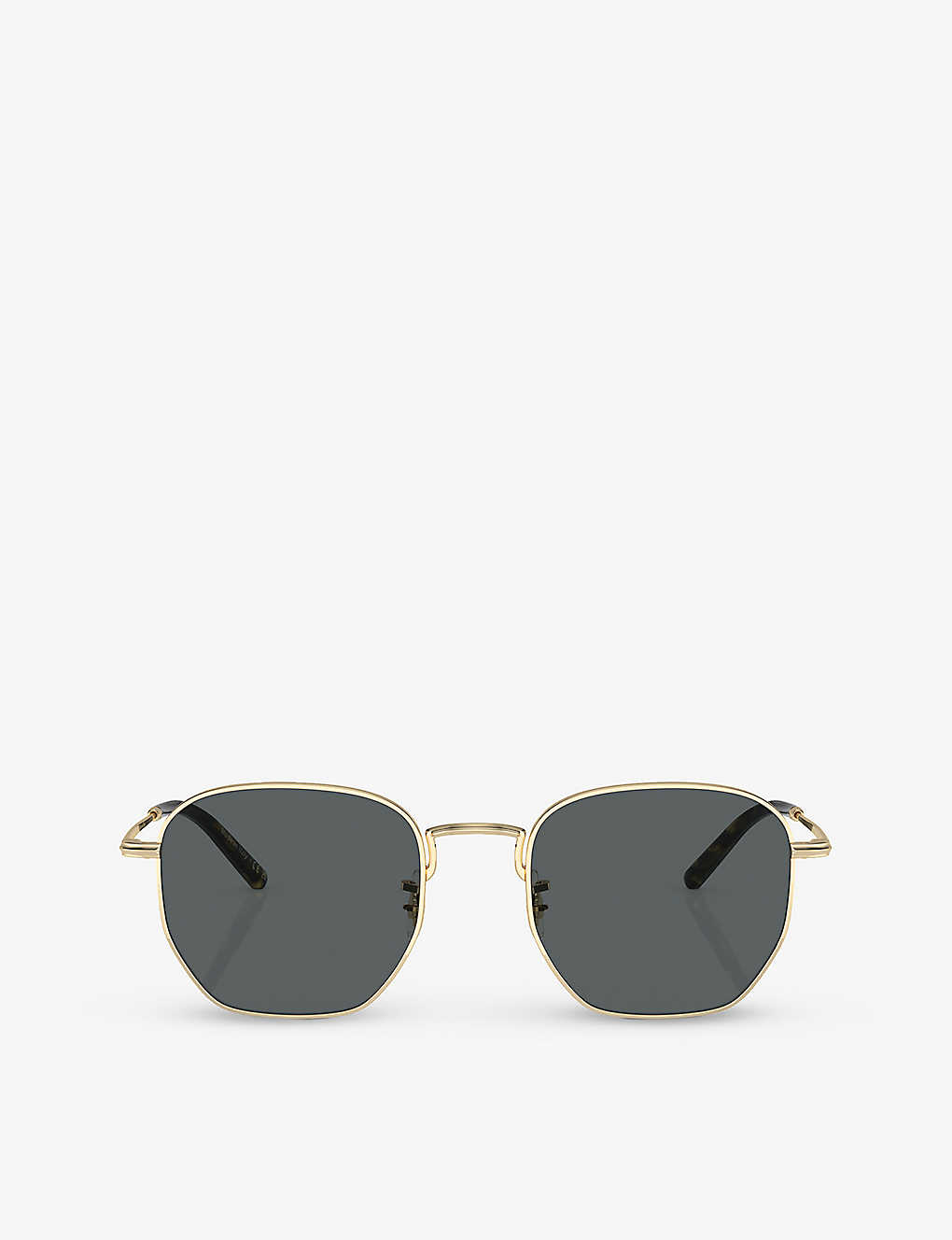 Oliver Peoples Kierney Square-frame Sunglasses In Gold