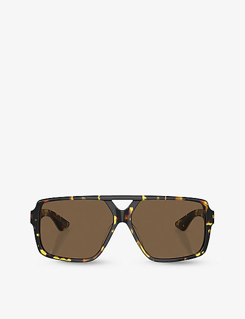 OLIVER PEOPLES: OV5520SU 1977C rectangle-frame acetate sunglasses