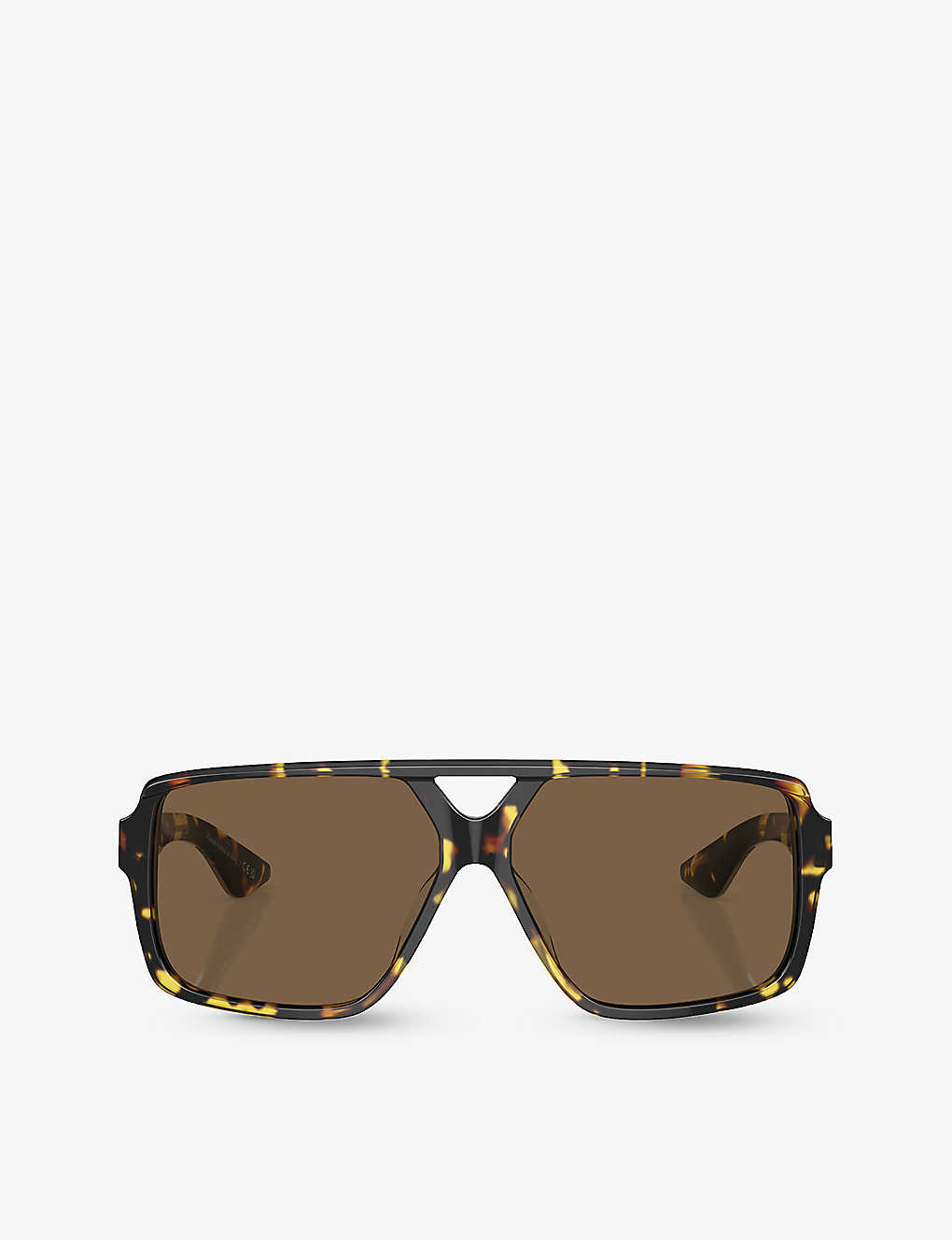 Oliver Peoples Mens Brown Ov5520su 1977c Rectangle-frame Acetate Sunglasses