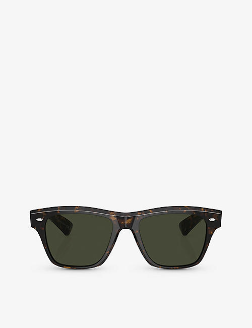 OLIVER PEOPLES: OV5522SU Oliver Sixties Sun pillow-frame acetate sunglasses