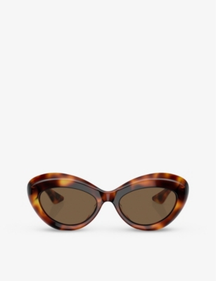 OLIVER PEOPLES: OV5523SU 1968C tortoiseshell-print cat-eye acetate sunglasses
