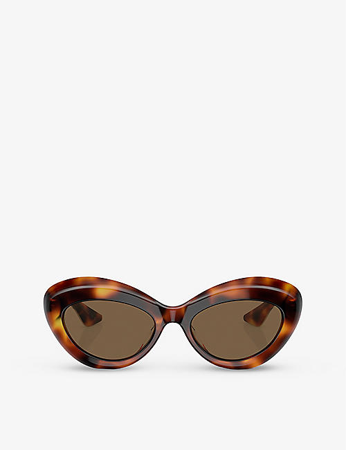 OLIVER PEOPLES: OV5523SU 1968C tortoiseshell-print cat-eye acetate sunglasses