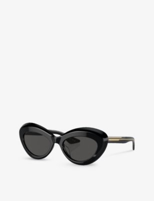 Shop Oliver Peoples Women's Black Ov5523su 1968c Square-frame Acetate Sunglasses