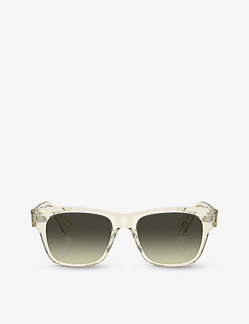 OLIVER PEOPLES: OV5524SU Birell Sun pillow-frame acetate sunglasses