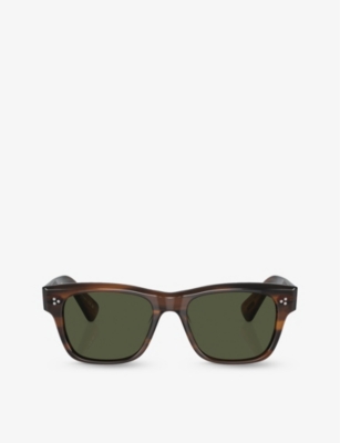 OLIVER PEOPLES: OV5524SU Birell Sun pillow-frame tortoiseshell acetate sunglasses
